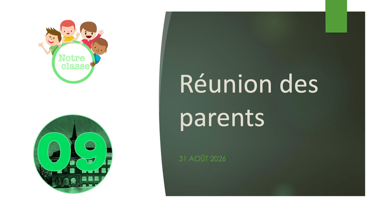 Après la réunion des parents...